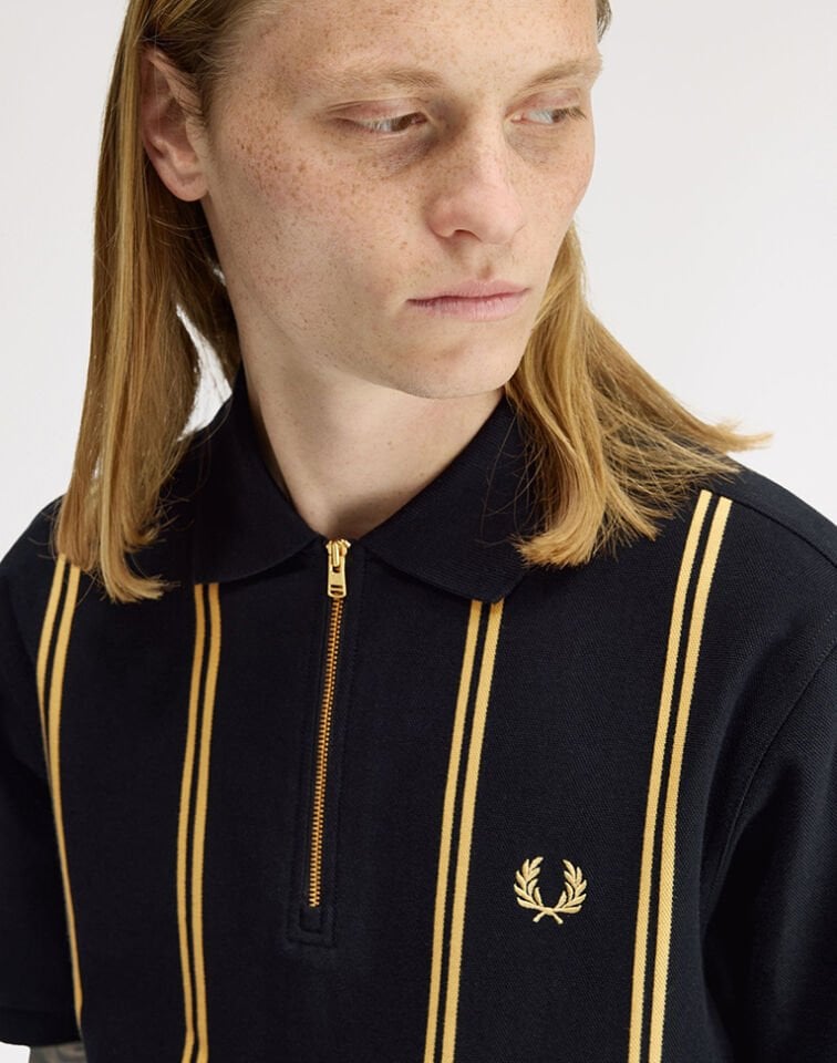 VERTICAL STRIPE POLO SHIRT