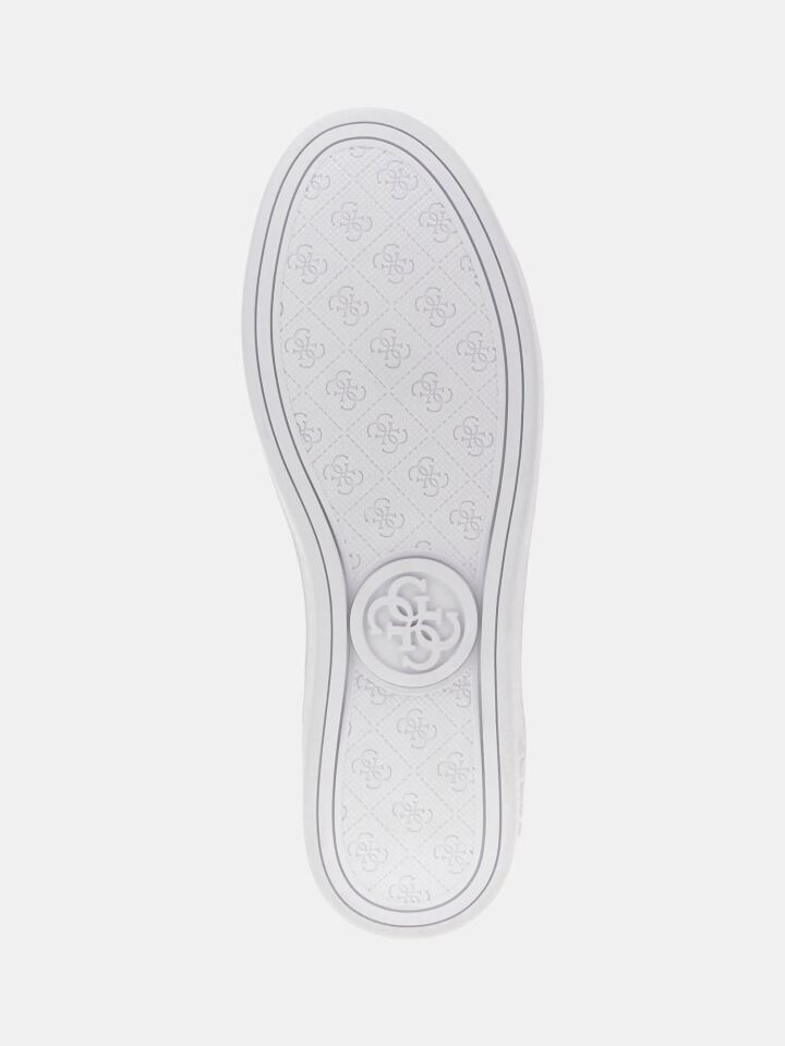 BONITAH SNEAKER - Gold Zımba Detaylı Logolu Beyaz Spor Ayakkabı