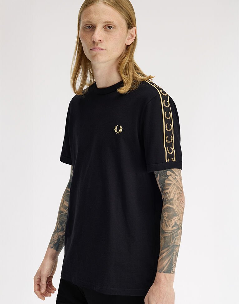 CONTRAST TAPE RINGER T-SHIRT