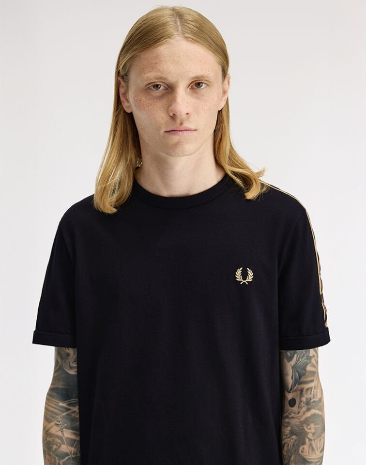 CONTRAST TAPE RINGER T-SHIRT