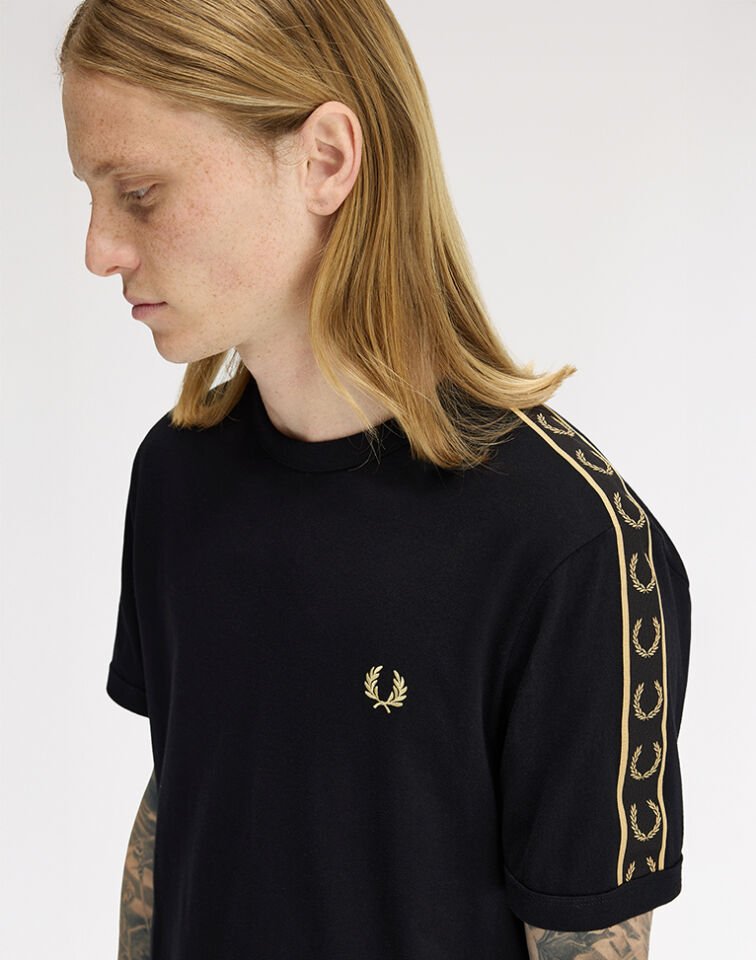CONTRAST TAPE RINGER T-SHIRT