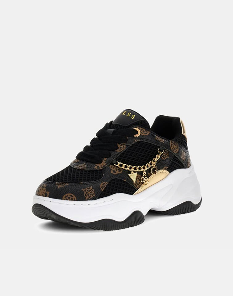 HARPAA SNEAKER - Logo Zincir Detaylı Yüksek Tabanlı Kadın Spor Ayakkabı