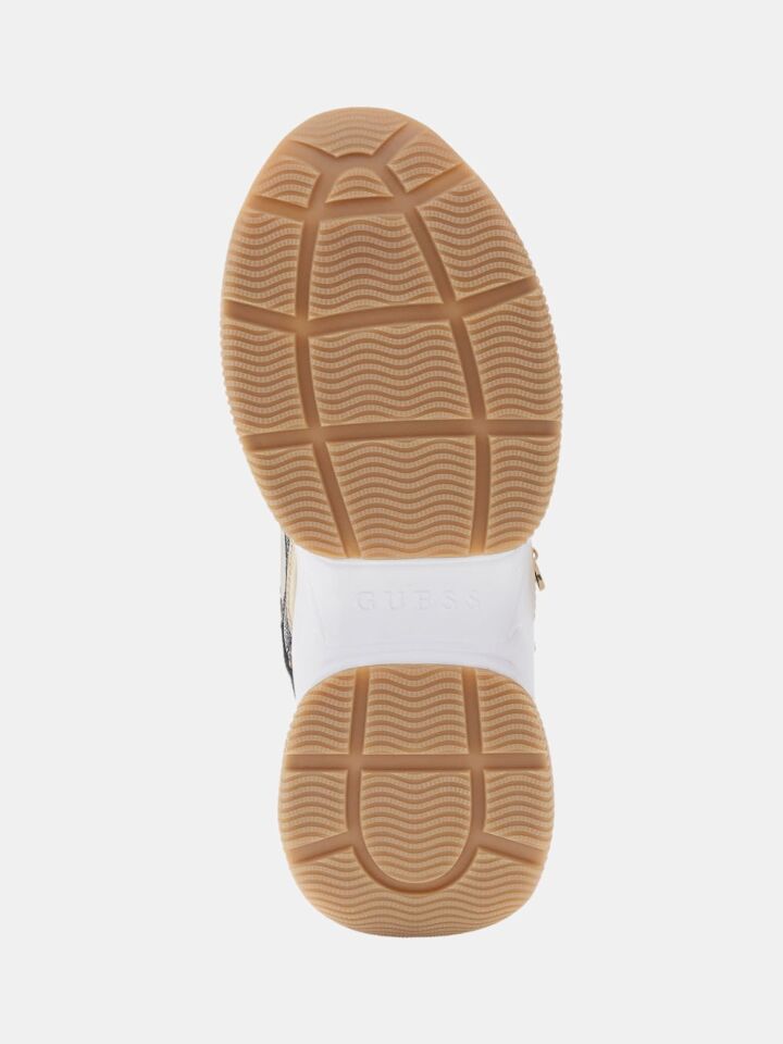 HARPAA SNEAKER - Logo Zincir Detaylı Yüksek Tabanlı Kadın Spor Ayakkabı