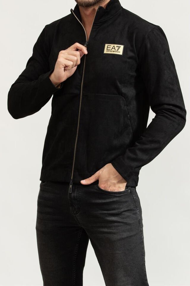 GOLD LABEL SWEATSHIRT - Süet Görünümlü Slim Fit Spor Ceket