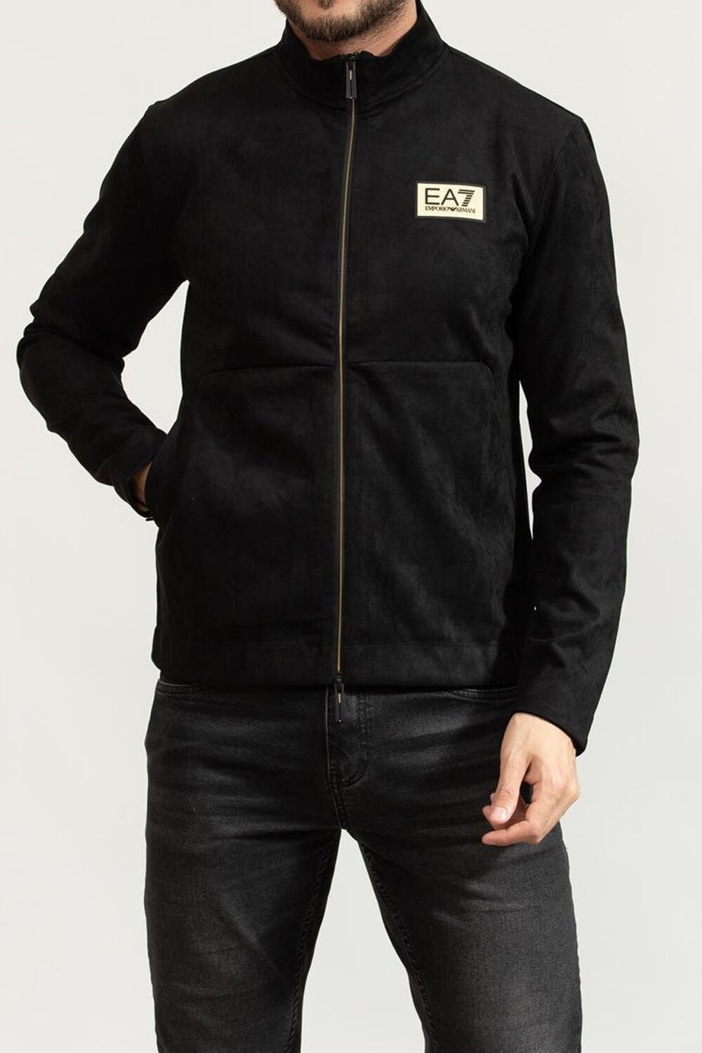 GOLD LABEL SWEATSHIRT - Süet Görünümlü Slim Fit Spor Ceket