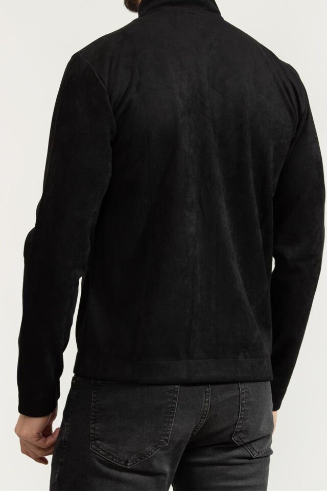 GOLD LABEL SWEATSHIRT - Süet Görünümlü Slim Fit Spor Ceket