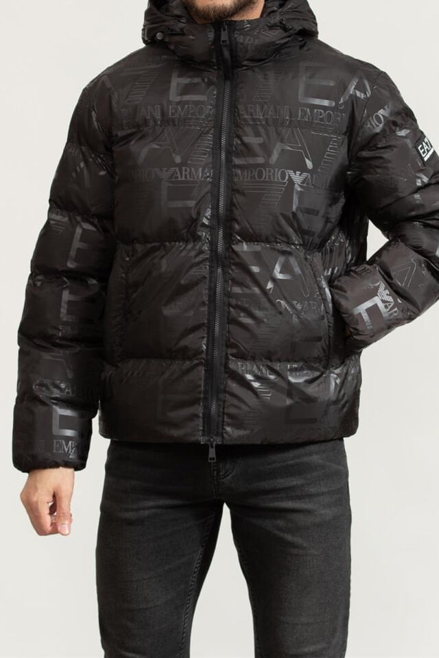PADDED HOODED JACKET - Kapüşonlu Puffer Mont