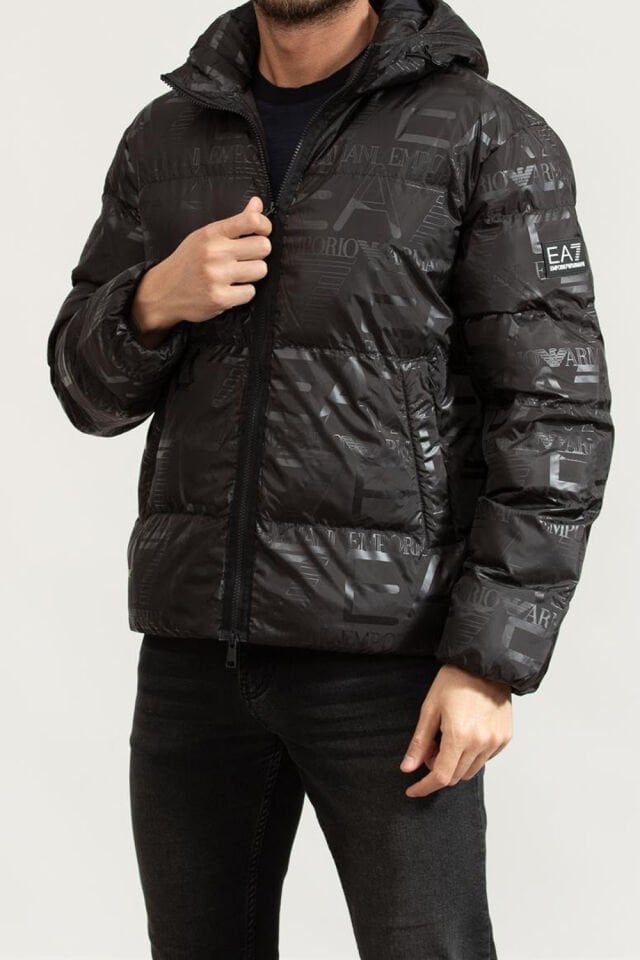 PADDED HOODED JACKET - Kapüşonlu Puffer Mont