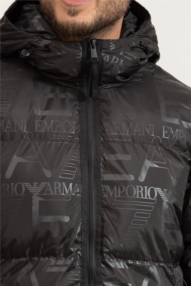 PADDED HOODED JACKET - Kapüşonlu Puffer Mont