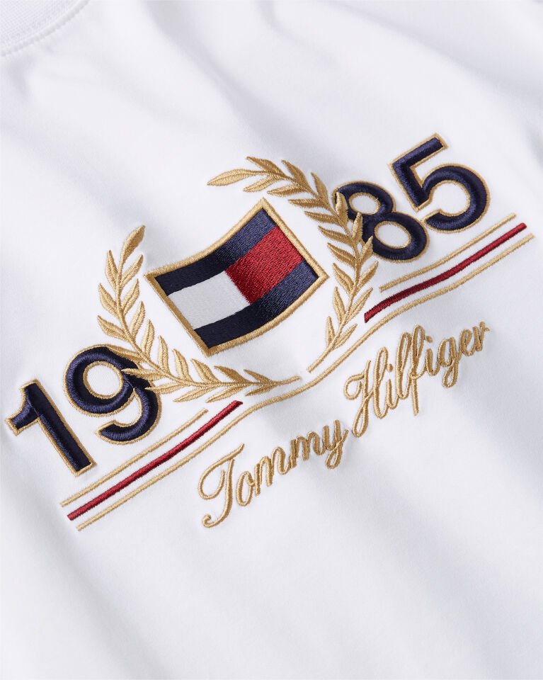 LOGO EMBROIDERY TEE - Nakışlı Beyaz T-shirt