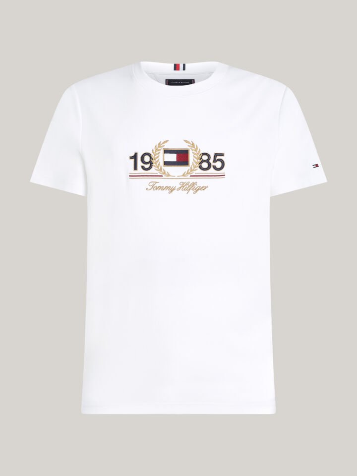 LOGO EMBROIDERY TEE - Nakışlı Beyaz T-shirt