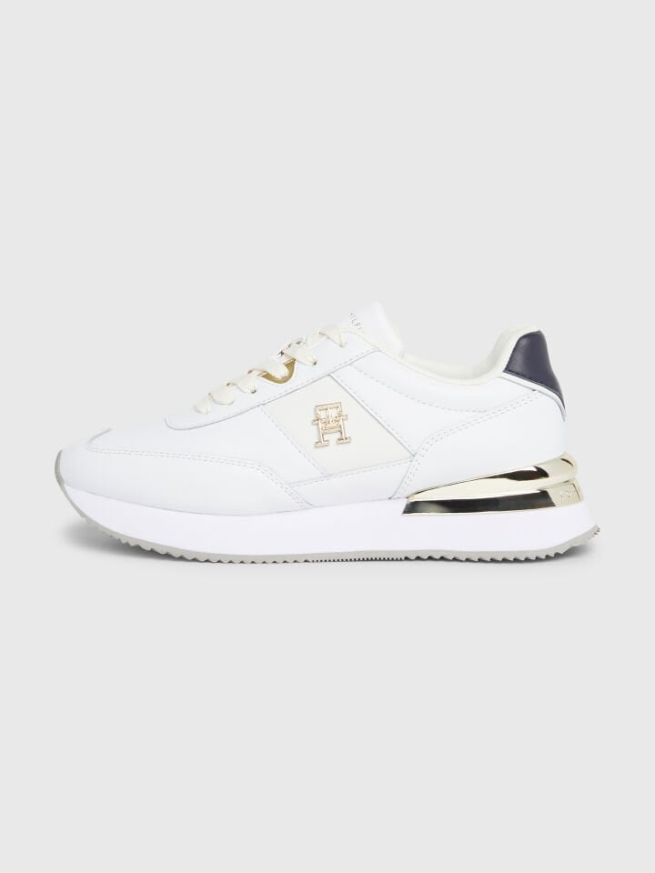 ELEVATED RUNNER SNEAKER - Beyaz Deri Spor Ayakkabı