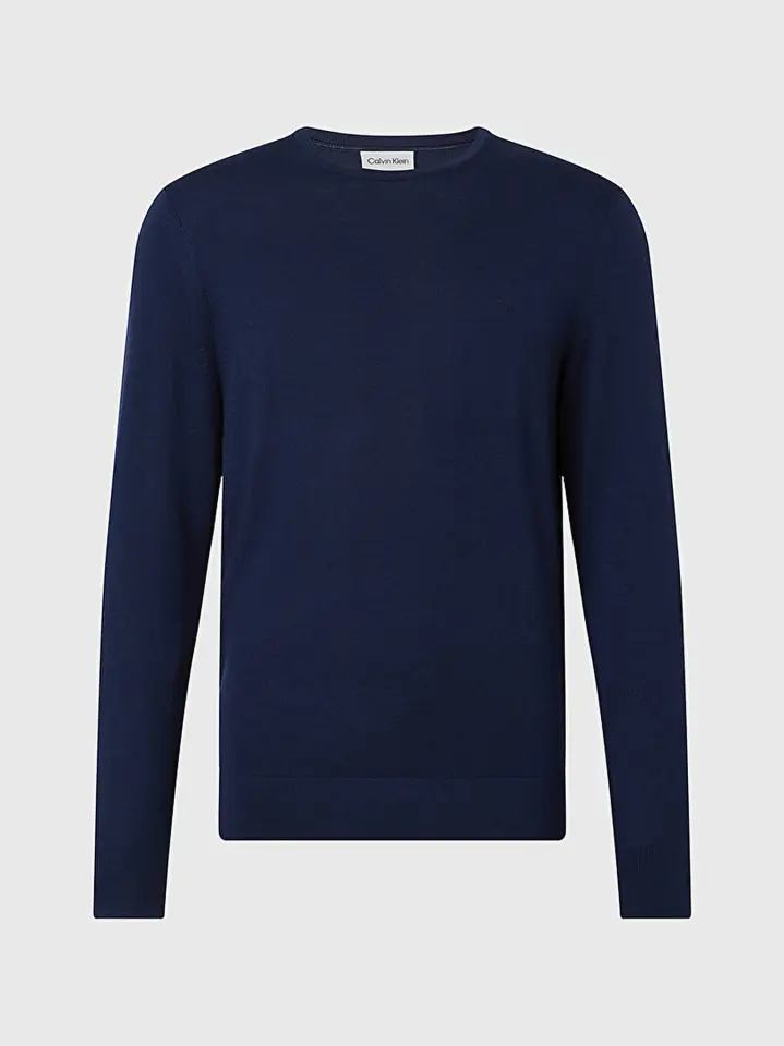 Calvin Klein Erkek Lacivert Triko Kazak