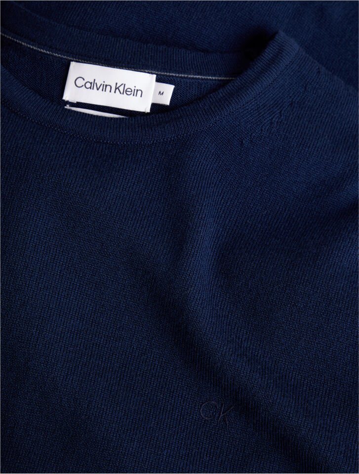 Calvin Klein Erkek Lacivert Triko Kazak