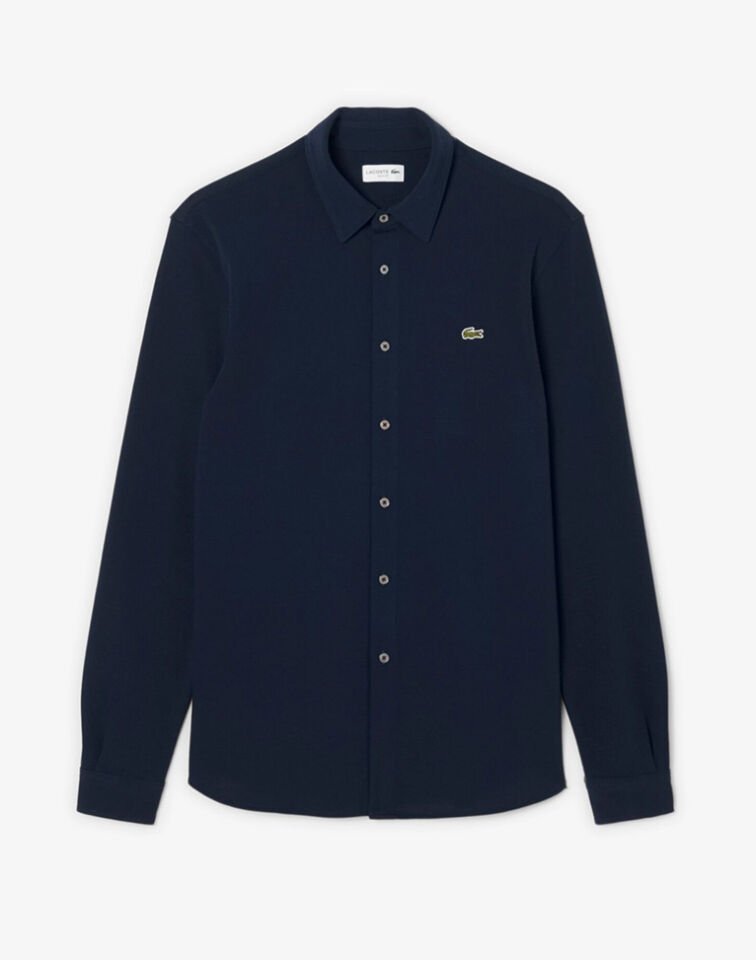 SLİM FİT PAMUK PİKE GÖMLEK