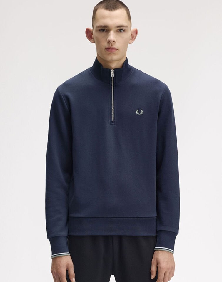 HALF ZIP SWEATSHIRT - Yarım Fermuarlı Sweatshirt