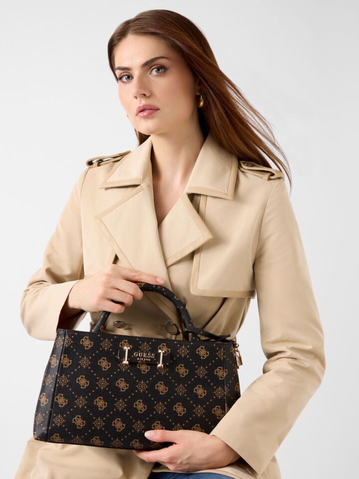 CARRIE LOGO GRLFND S - Monogram Logolu El Çantası