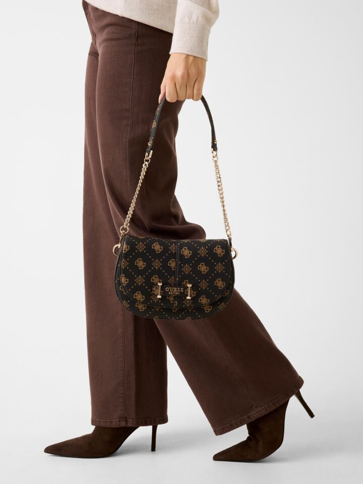 CARRIE LOGO FLAP SHOULDER BAG - Kadın Omuz Çantası