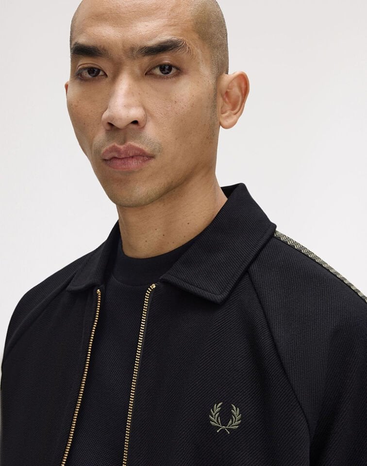 TENNIS GRIP TAPED TRACK JACKET - Polo Yaka Spor Ceket