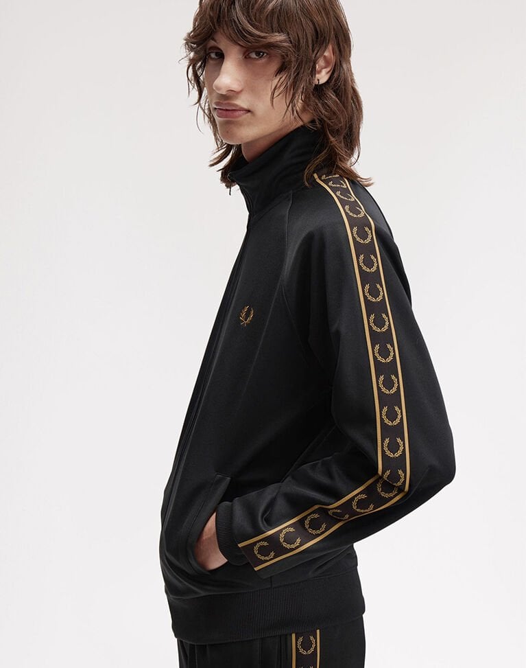 CONTRAST TAPE TRACK JACKET