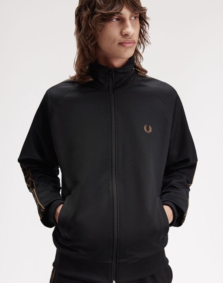 CONTRAST TAPE TRACK JACKET