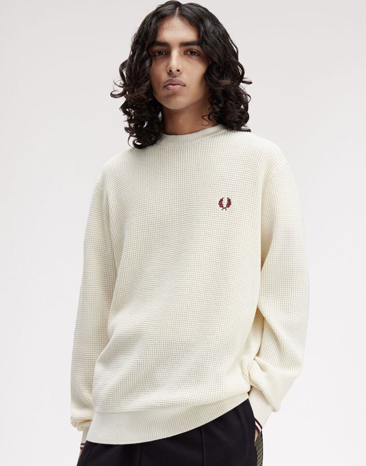 WAFFLE STITCH JUMPER - Waffle Örgü Bisiklet Yaka Kazak