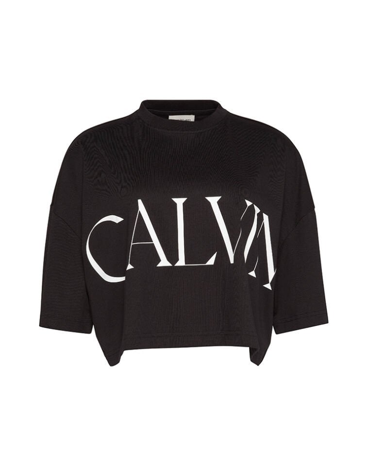SS CALVIN KLEIN CROPPED GRAPHIC