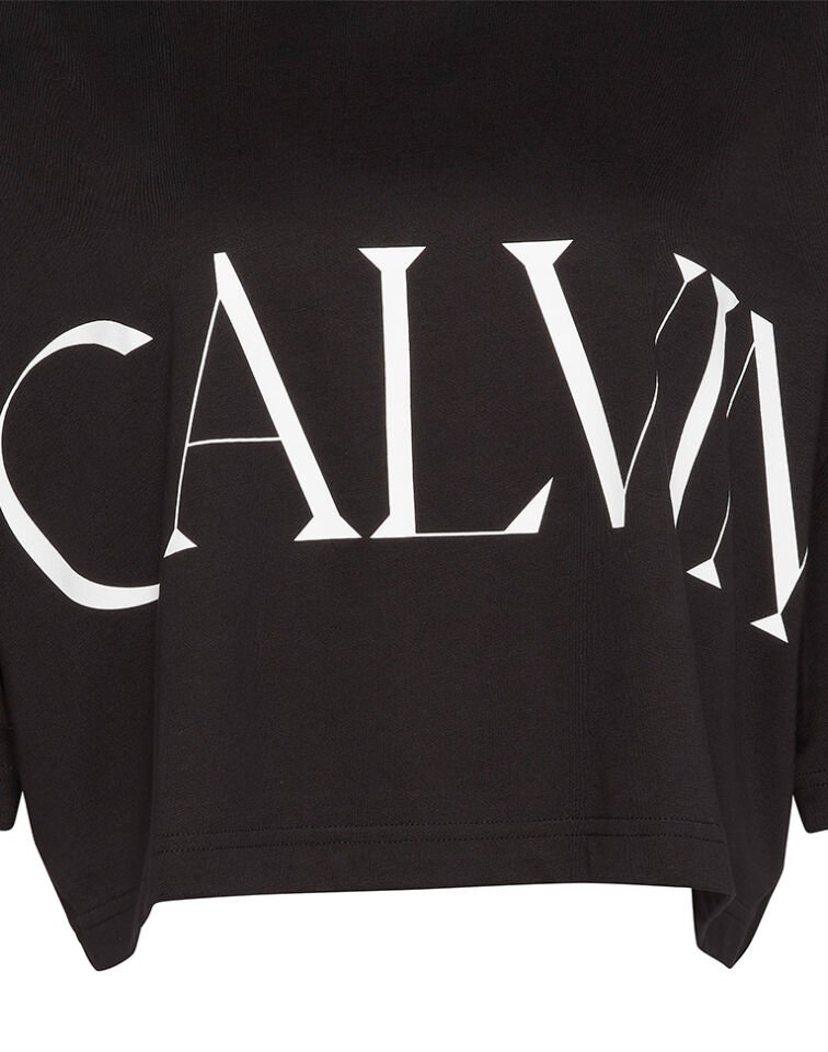 SS CALVIN KLEIN CROPPED GRAPHIC