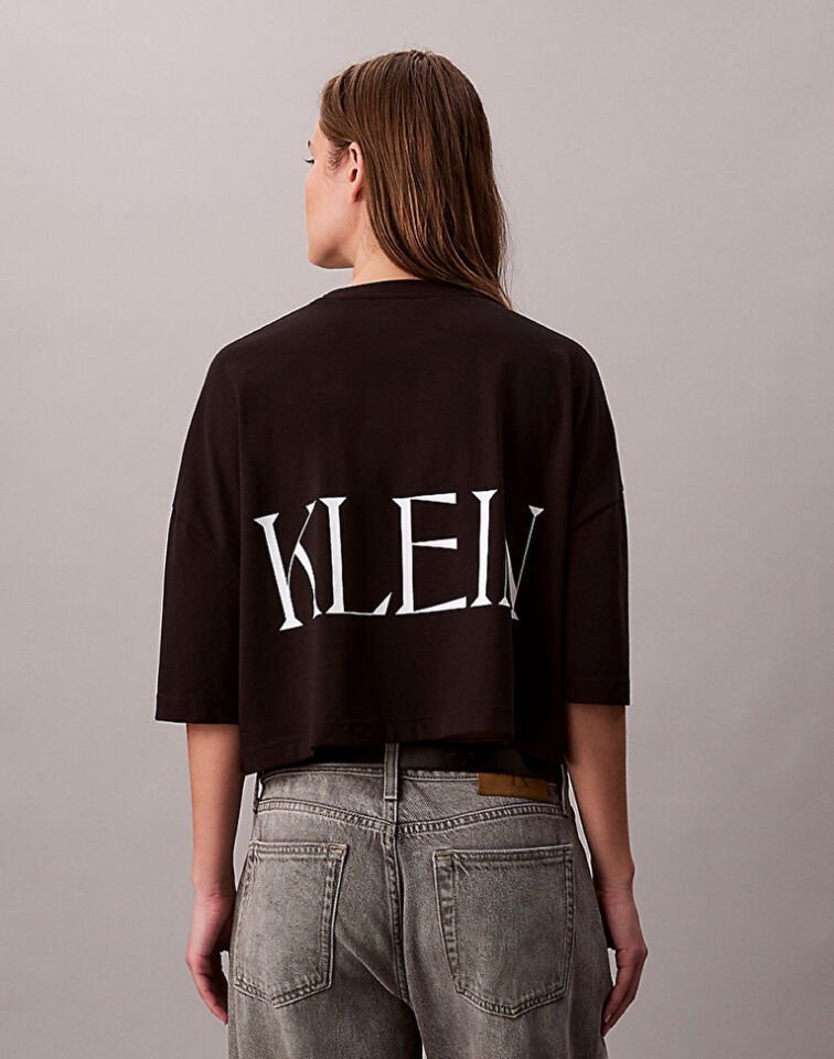 SS CALVIN KLEIN CROPPED GRAPHIC