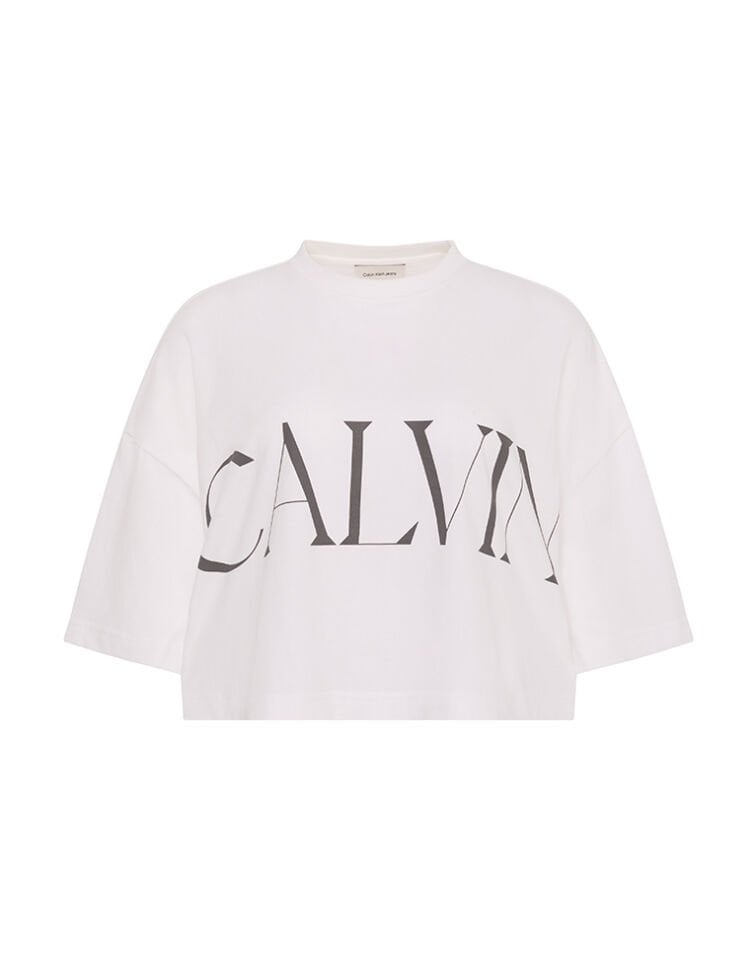 SS CALVIN KLEIN CROPPED GRAPHIC