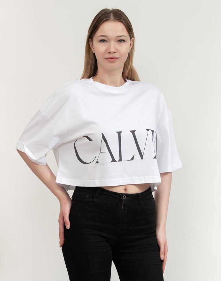 SS CALVIN KLEIN CROPPED GRAPHIC