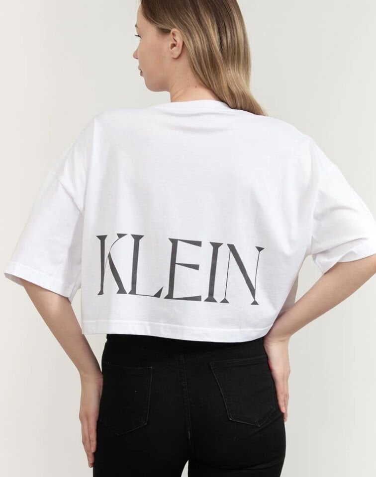 SS CALVIN KLEIN CROPPED GRAPHIC