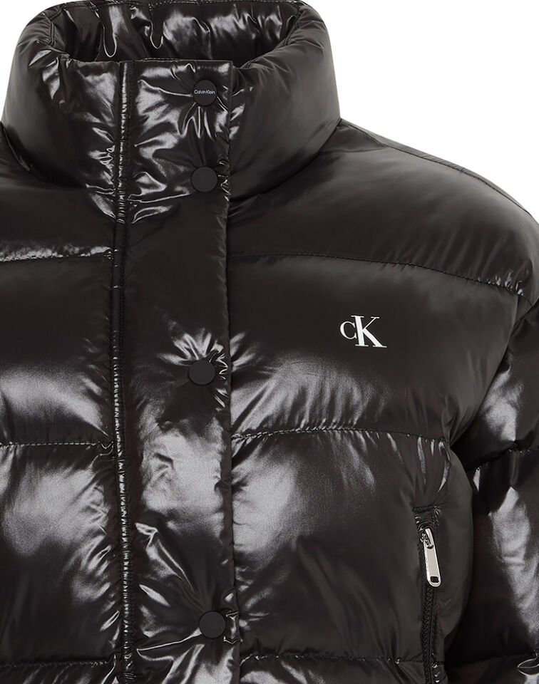 SHINE CROP PUFFER CEKET