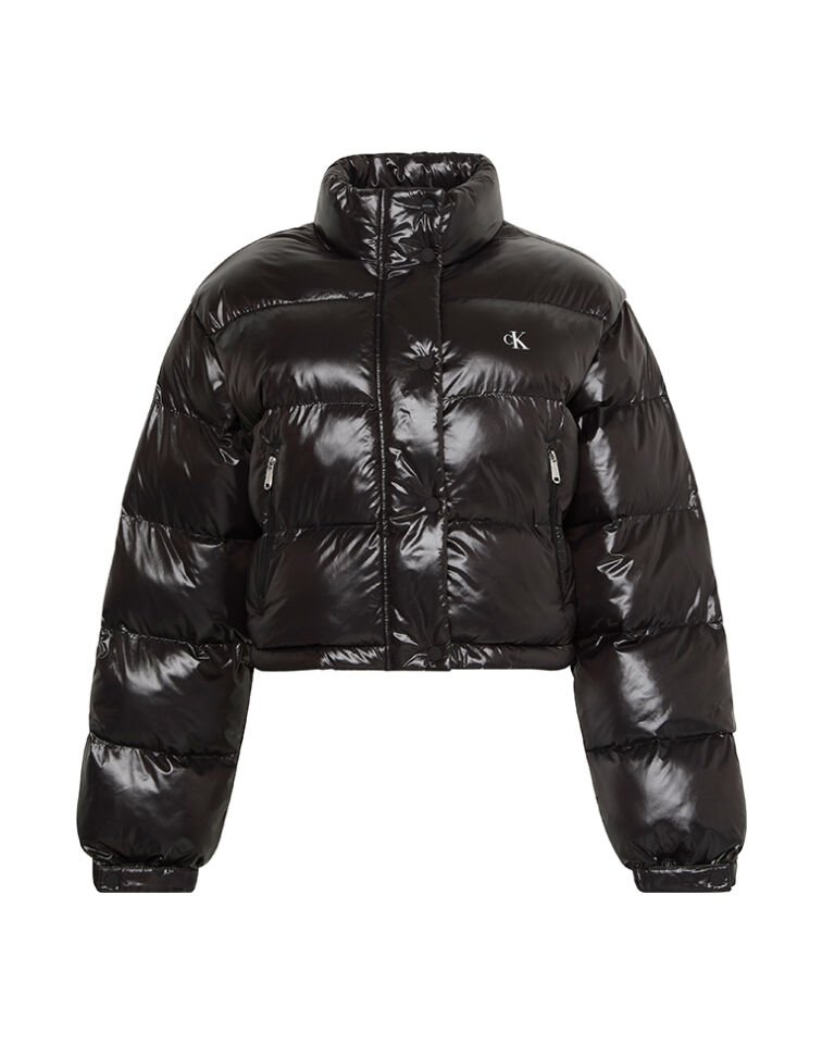 SHINE CROP PUFFER CEKET