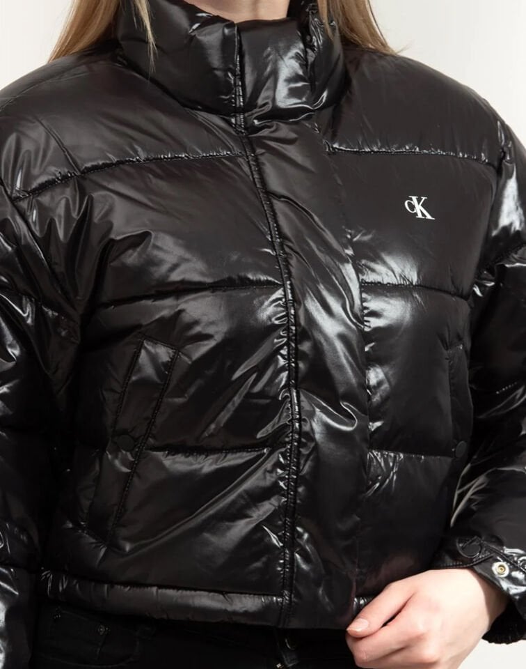 SHINE CROP PUFFER CEKET