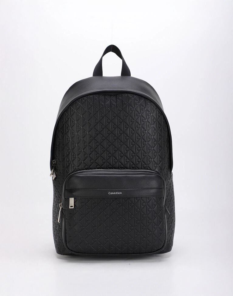 EMBLEM AOP EMBOSS ROUND BACKPACK