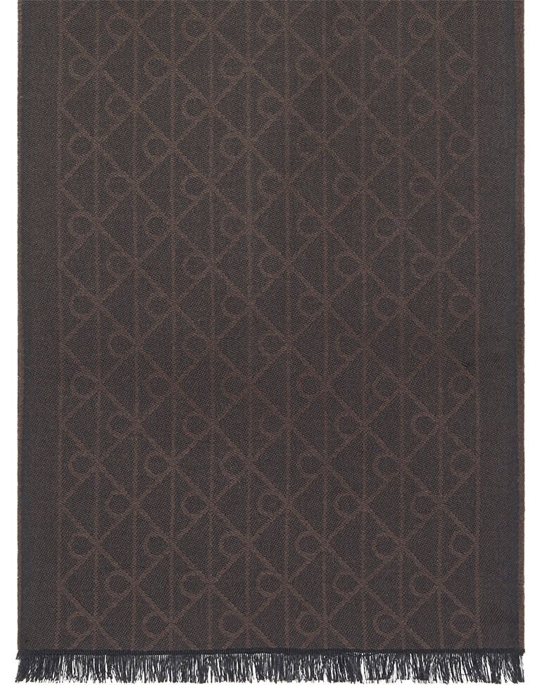 EMBLEM AOP TONAL WOOL LW SCARF