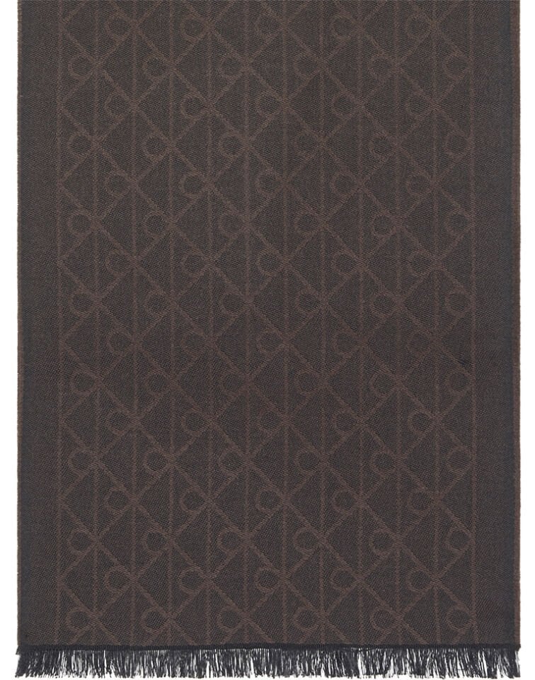 EMBLEM AOP TONAL WOOL LW SCARF