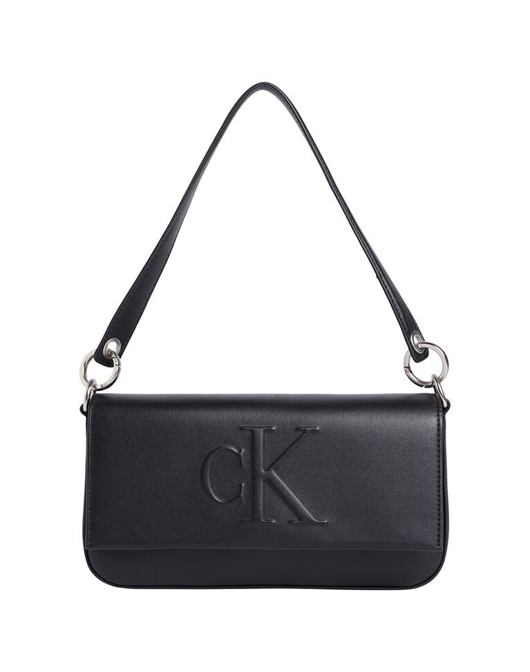 SCULPTED FLAP SHOULDER POUCH