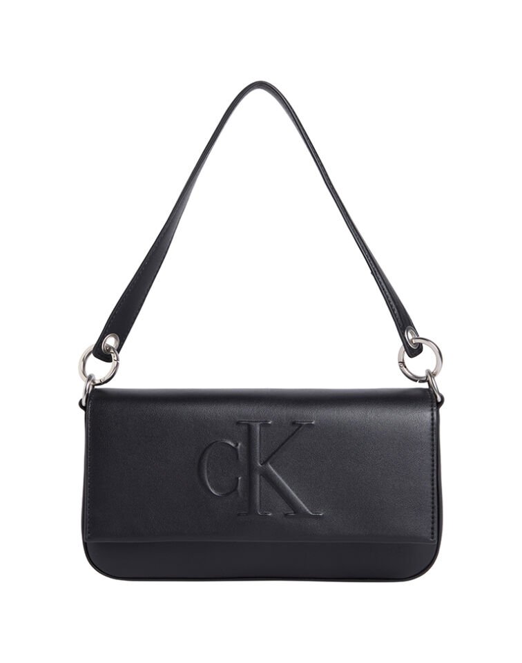 SCULPTED FLAP SHOULDER POUCH