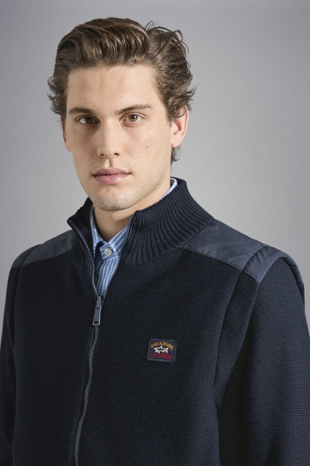 WOOL CARDIGAN - Çift Taraflı Çıkarılabilir Kollu Yün Ceket