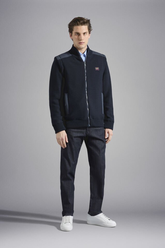 WOOL CARDIGAN - Çift Taraflı Çıkarılabilir Kollu Yün Ceket