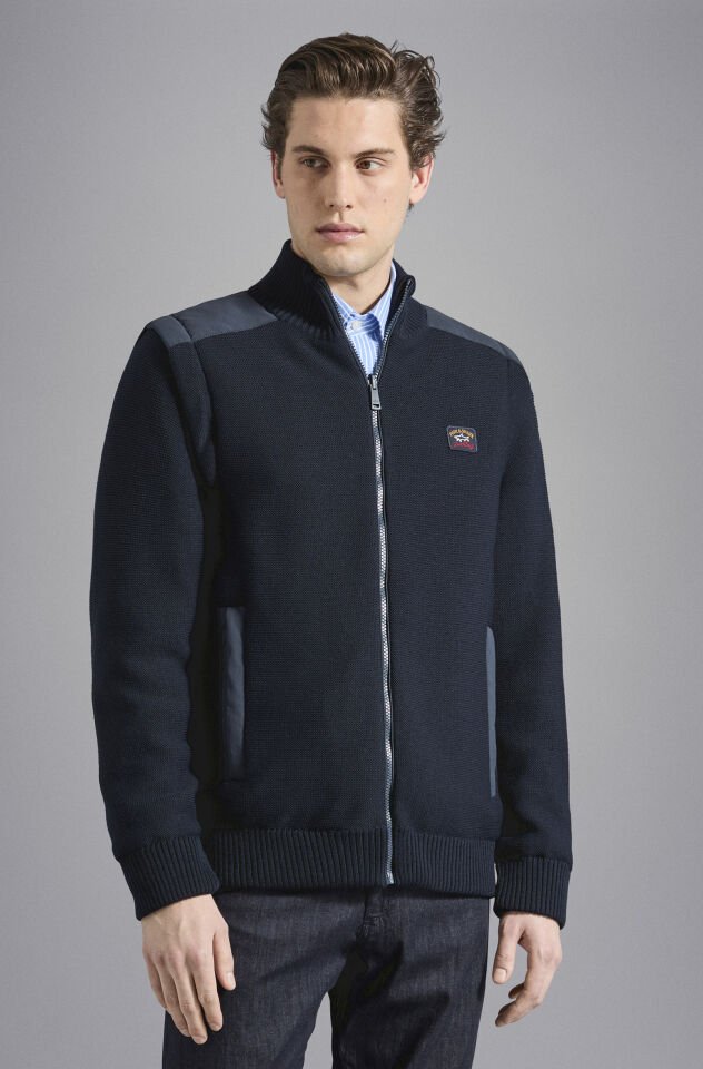 WOOL CARDIGAN - Çift Taraflı Çıkarılabilir Kollu Yün Ceket