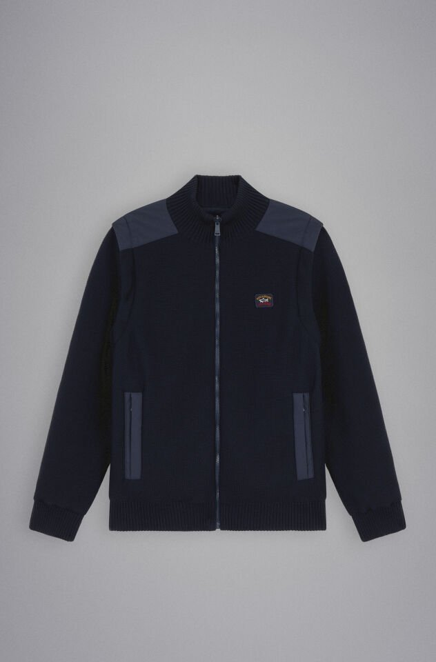 WOOL CARDIGAN - Çift Taraflı Çıkarılabilir Kollu Yün Ceket