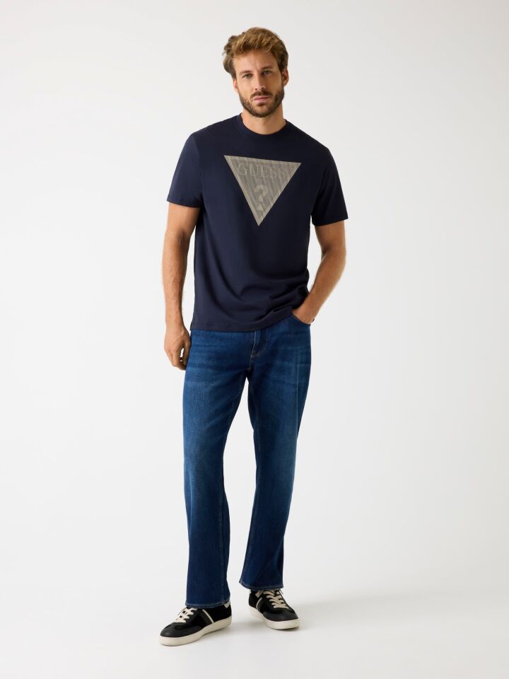 Guess Üçgen Logolu Erkek T-Shirt