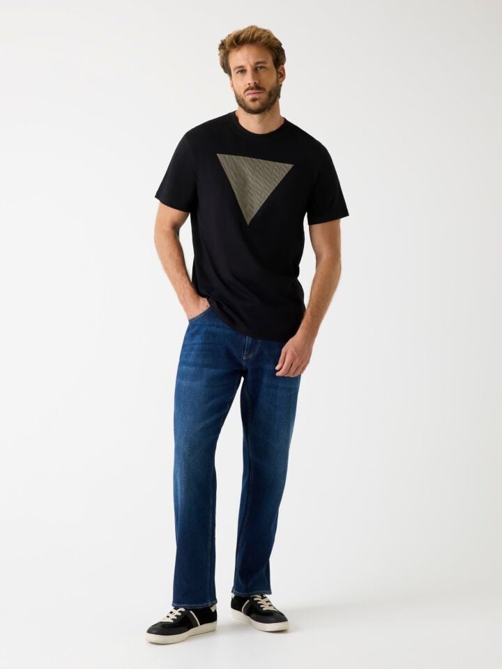 Guess Üçgen Logolu Erkek T-Shirt