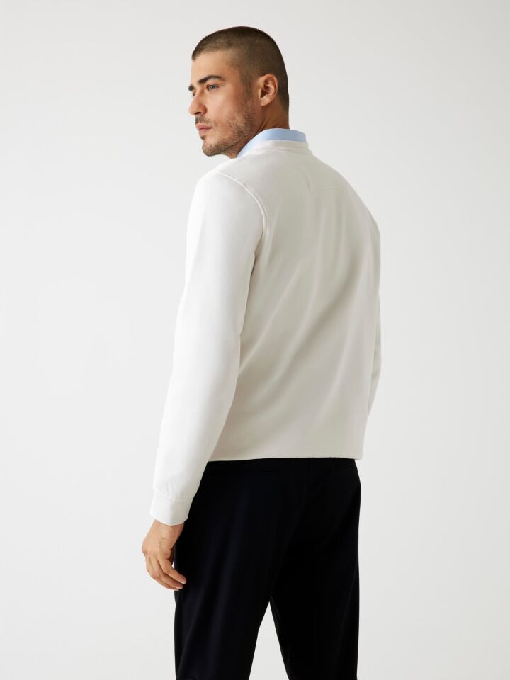 Guess CN Basic Nakış İşleme Logolu Erkek Sweatshirt