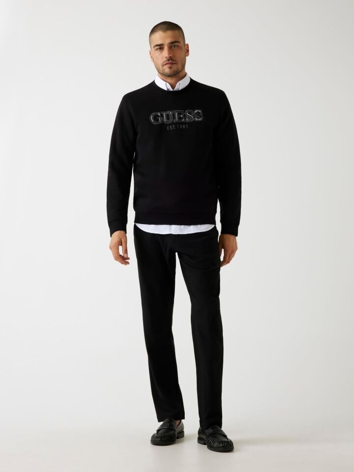 Guess CN Basic Nakış İşleme Logolu Erkek Sweatshirt