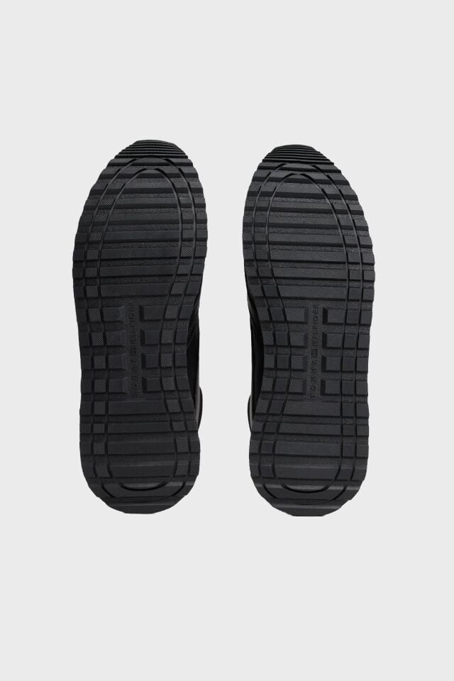 İKONİK BAYRAK LOGOLU DERİ SNEAKER