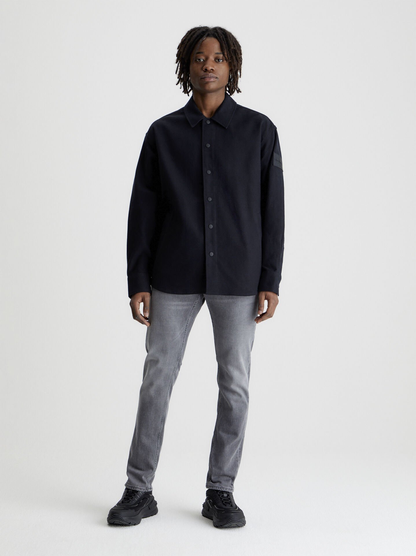 Calvin Klein Erkek Gri Jean